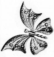 Бабочка штампованная